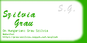 szilvia grau business card